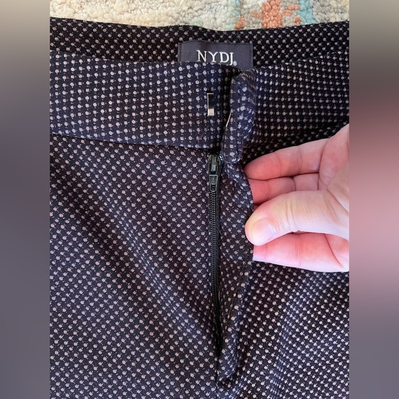 NYJD Lift x Tuck Brown 'Polka Dot' Classic Trouser Pants Size 14 - Picture 5 of 8